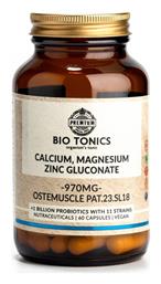 Bio Tonics Calcium Magnecium Zinc Gluconate 760mg 60 φυτικές κάψουλες