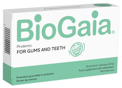 BioGaia Prodentis For Teeth & Gums Προβιοτικά 30 παστίλιες Μήλο