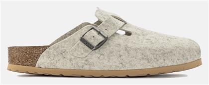 Birkenstock Boston Ανατομικές Παντόφλες Eggshell
