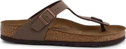 Birkenstock Classic Gizeh Δερμάτινα Ανδρικά Σανδάλια Mocha Regular Fit