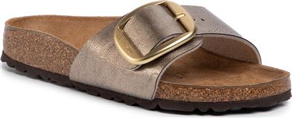 Birkenstock Madrid Big Buckle Birko-Flor Γυναικεία Σανδάλια σε Χρυσό Χρώμα