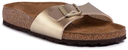 Birkenstock Madrid Birko-Flor Γυναικεία Σανδάλια Ανατομικά σε Χρυσό Χρώμα από το Modivo