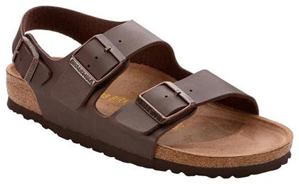 Birkenstock Milano Birko-Flor Ανδρικά Σανδάλια σε Καφέ Χρώμα Narrow Fit