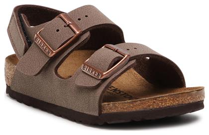 Birkenstock Παιδικά Πέδιλα Milano Hl Ανατομικά Καφέ