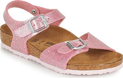 Birkenstock Παιδικά Πέδιλα Rio Ανατομικά με Ρυθμιζόμενο Μεταλλικό Κούμπωμα για Κορίτσι Φούξια από το Cosmossport