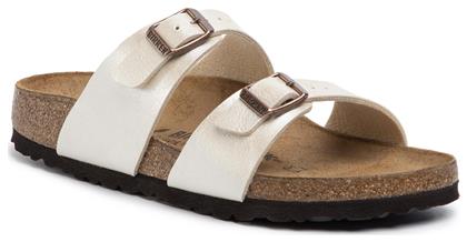 Birkenstock Sydney Δερμάτινα Ανατομικά Σανδάλια σε Λευκό Χρώμα Narrow Fit