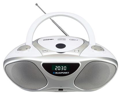 Blaupunkt Φορητό Ηχοσύστημα Boombox BB14WH με CD / USB / Ραδιόφωνο σε Λευκό Χρώμα
