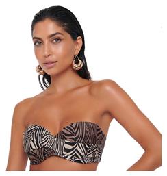 Bluepoint African Queen Strapless Bikini Top Καφε