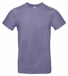 B&C E190 Ανδρικό Διαφημιστικό T-shirt Κοντομάνικο Millenial Lilac