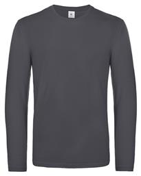 B&C Exact 190 LS Dark Ανδρικό Διαφημιστικό T-shirt Dark Grey