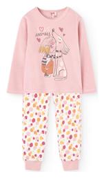 Boboli Παιδική Πιτζάμα Χειμωνιάτικη Βαμβακερή Pink