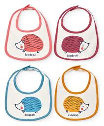 Boboli Σαλιάρα Υφασμάτινη Λευκό 4τμχ