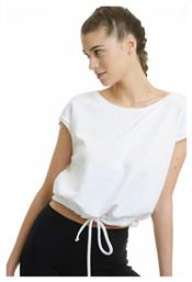 BodyTalk 1211-903420 Κοντομάνικο Αθλητικό Crop Top Λευκό