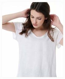 BodyTalk 1231-901628 Γυναικείο Αθλητικό T-shirt με V Λαιμόκοψη Λευκό