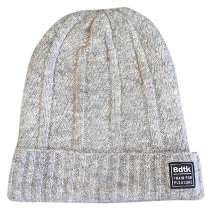 BodyTalk Beanie Unisex Σκούφος Πλεκτός σε Γκρι χρώμα από το Outletcenter