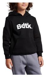 BodyTalk Fleece Παιδικό Φούτερ με Κουκούλα και Τσέπες Μαύρο