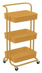 Bormann Ραφιέρα Κουζίνας Πλαστική Κίτρινη 3 Θέσεων 43x36x86cm