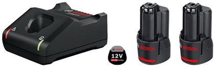 Bosch Σετ 2 Μπαταριών Εργαλείου Λιθίου 12V με Φορτιστή GAL 12V-40
