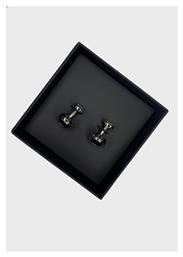 Boss Μανικετόκουμπα από Ατσάλι σε Μαύρο Χρώμα