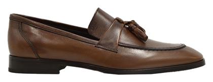 Boss Shoes Δερμάτινα Ανδρικά Loafers σε Καφέ Χρώμα