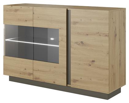 Μπουφές από Ξύλο Αrtisan Oak / Γραφίτης 138.2x40x90.5cm από το Designdrops