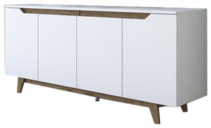 Μπουφές από Ξύλο Rafaelo Λευκό / Καρυδί 180x45x78.5cm από το Designdrops