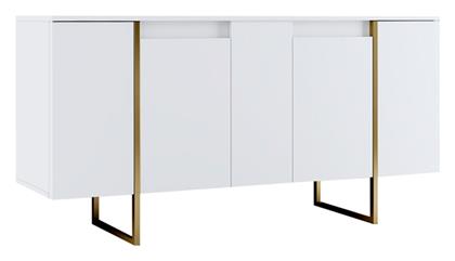 Μπουφές Luxe Ξύλινος Λευκό - Χρυσό 160x35x80cm από το Designdrops