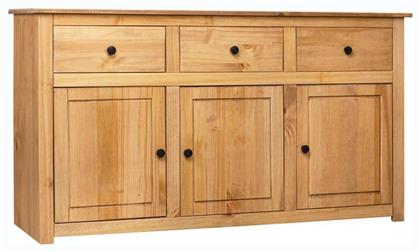 Μπουφές Panama από Μασίφ Ξύλο με Συρτάρια 135x40x80cm