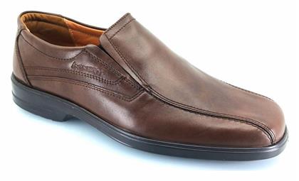 Boxer Δερμάτινα Ανδρικά Loafers σε Καφέ Χρώμα