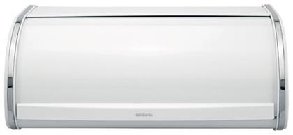 Brabantia Roll Top Bread Bin Ψωμιέρα με Καπάκι Inox σε Λευκό Χρώμα 44.7x26.8x17.3cm