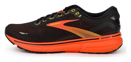 Brooks Ghost 15 Ανδρικά Αθλητικά Παπούτσια Running Μαύρο / Πορτοκαλί από το SportsFactory