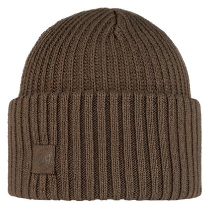 Buff Beanie Unisex Σκούφος Πλεκτός σε Καφέ χρώμα