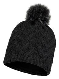 Buff Caryn Pom Pom Beanie Γυναικείος Fleece Σκούφος με Πλεξούδες Graphite από το Plus4u