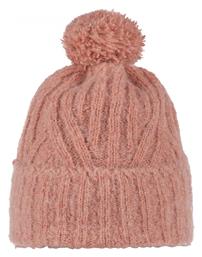 Buff Pom Pom Beanie Unisex Σκούφος Πλεκτός σε Κόκκινο χρώμα από το Epapoutsia