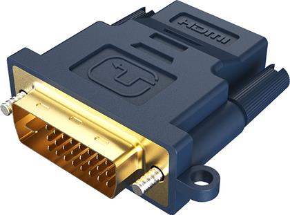 Cabletime AV599 Μετατροπέας DVI-D male σε HDMI female Μπλε