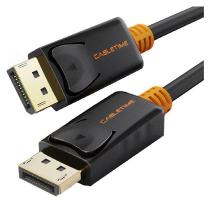 Cabletime Cable DisplayPort male - DisplayPort male 4k/60Hz 3m Μαύρο