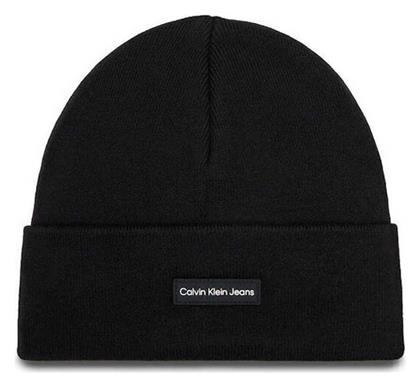 Calvin Klein Beanie Γυναικείος Σκούφος Πλεκτός σε Μαύρο χρώμα