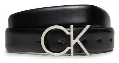 Calvin Klein Belt Δερμάτινη Γυναικεία Ζώνη Μαύρη