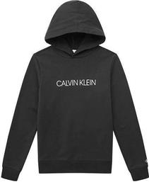 Calvin Klein Fleece Παιδικό Φούτερ με Κουκούλα Μαύρο Institutional Logo Hoodie από το Modivo