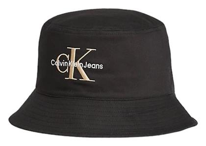 Calvin Klein Υφασμάτινo Ανδρικό Καπέλο Στυλ Bucket Μαύρο από το Epapoutsia