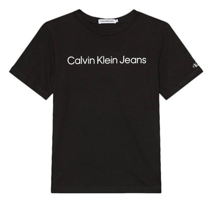 Calvin Klein Logo Παιδικό T-shirt ΛΕΥΚΟ- ΜΑΥΡΟ από το Modivo