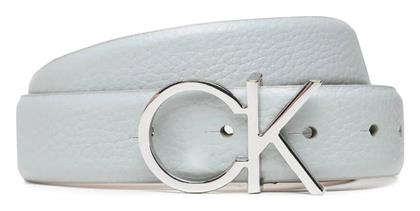 Calvin Klein Re-Lock Δερμάτινη Γυναικεία Ζώνη Pearl Blue