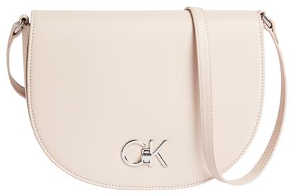 Calvin Klein Re-Lock Saddle Γυναικεία Τσάντα 'Ωμου Ροζ από το Epapoutsia