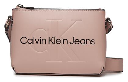 Calvin Klein Sculpted Camera Γυναικεία Τσάντα Χιαστί Ροζ