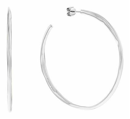 Calvin Klein Σκουλαρίκια Κρίκοι από Ατσάλι Επιχρυσωμένα