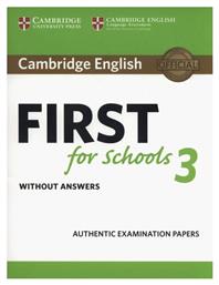 Cambridge English First for Schools 3 Wo/a από το e-shop