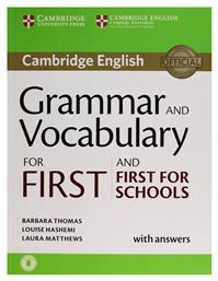 Cambridge Grammar & Vocabulary for Fce & Fce for Schools With Answers από το GreekBooks