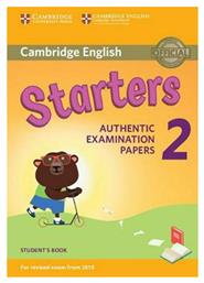 CAMBRIDGE YOUNG LEARNERS ENGLISH TESTS STARTERS 2 Student 's Book (FOR REVISED EXAM FROM 2018)