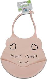 Cangaroo Baby Bib Nugget Αδιάβροχη Σαλιάρα Σιλικόνης με Κουμπί & Τσέπη