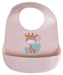 Cangaroo Rooibos Αδιάβροχη Σαλιάρα Σιλικόνης με Κουμπί & Τσέπη για 4 m+